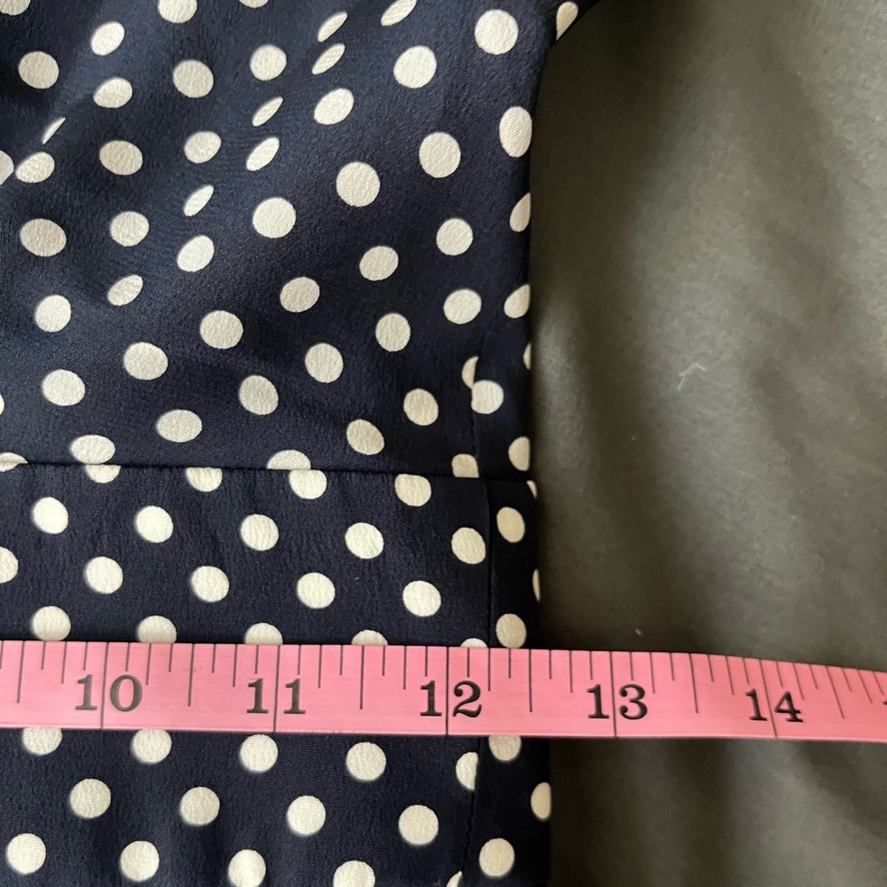 MICHAEL KORS COLLECTION NWT Classic Dot Crepe De Chine Tie-Front Romper size 0 - Picture 13 of 16
